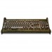 Винтажная клавиатура с золотой гравировкой. Datamancer Seafarer Keyboard 0
